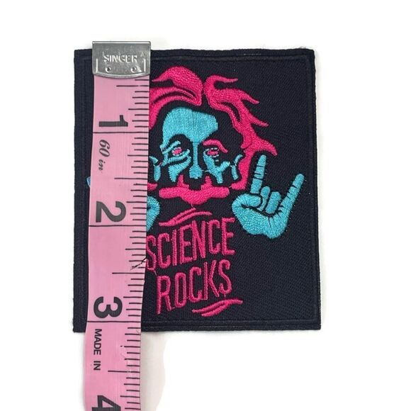 Einstein Science Rocks Embroidered Patch - Picture 2 of 4